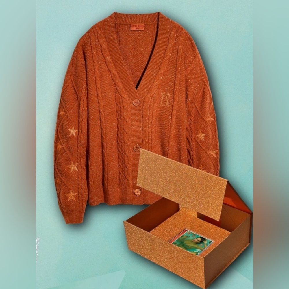 Taylor Swift Life of a Showgirl Cardigan+ CD Box Set M/L NWT